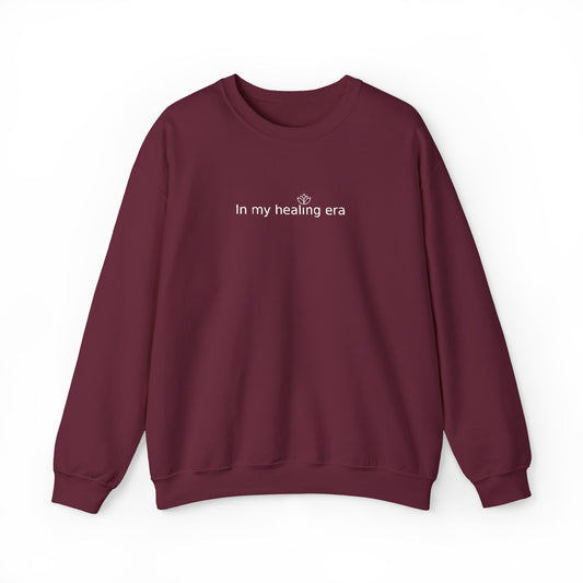 In My Healing Era – Mental Health Crewneck Sweatshirt (Embroidery)
