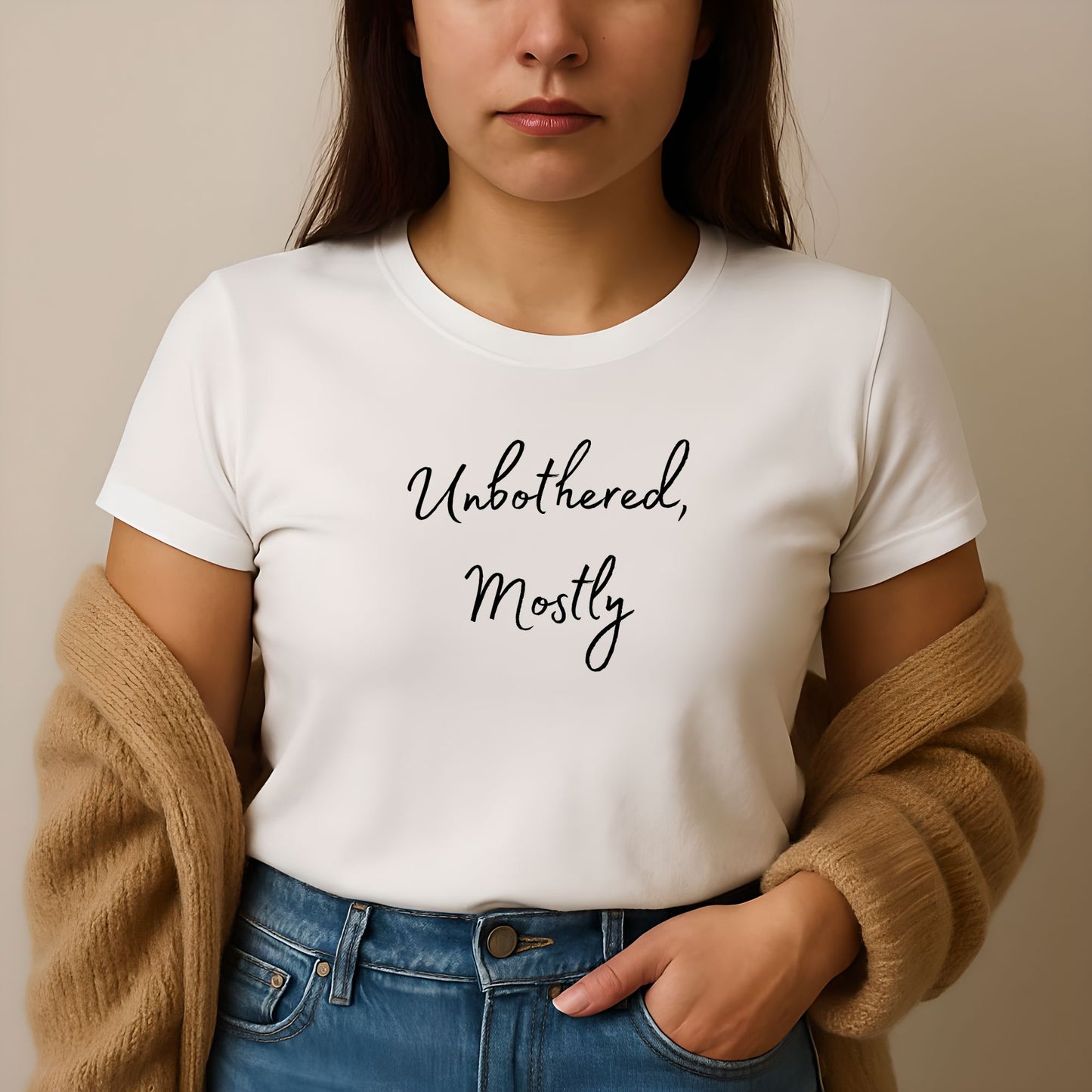 Unbothered, Mostly Shirt – Mental Health Awareness Tee for Anxious Minds