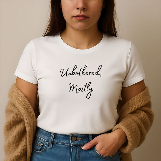 Unbothered, Mostly Shirt – Mental Health Awareness Tee for Anxious Minds